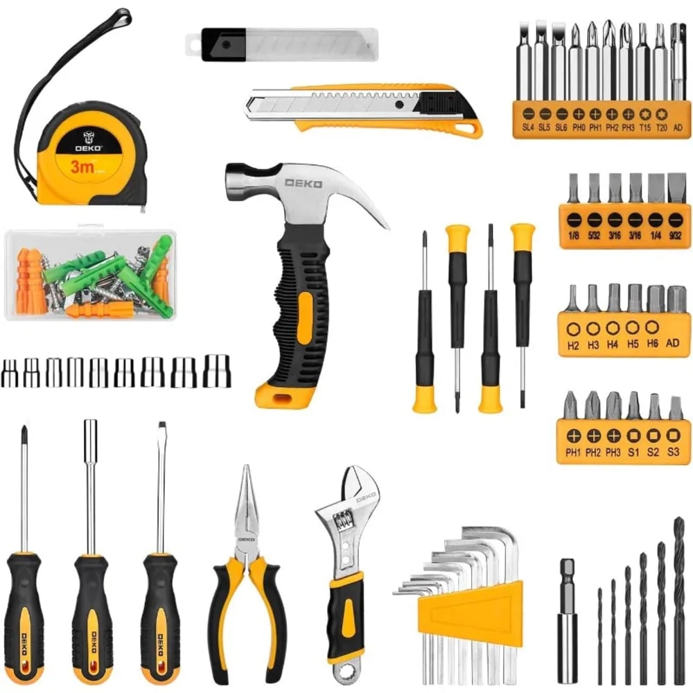 DEKOPRO 126 Piece Power Tool Combo Kits with 8V Cordless Drill